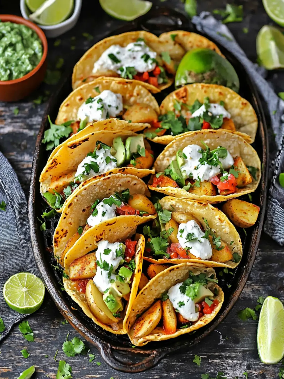 Crispy Potato Air Fryer Tacos: Game Day Made Delicious 3 Potato Air Fryer Tacos