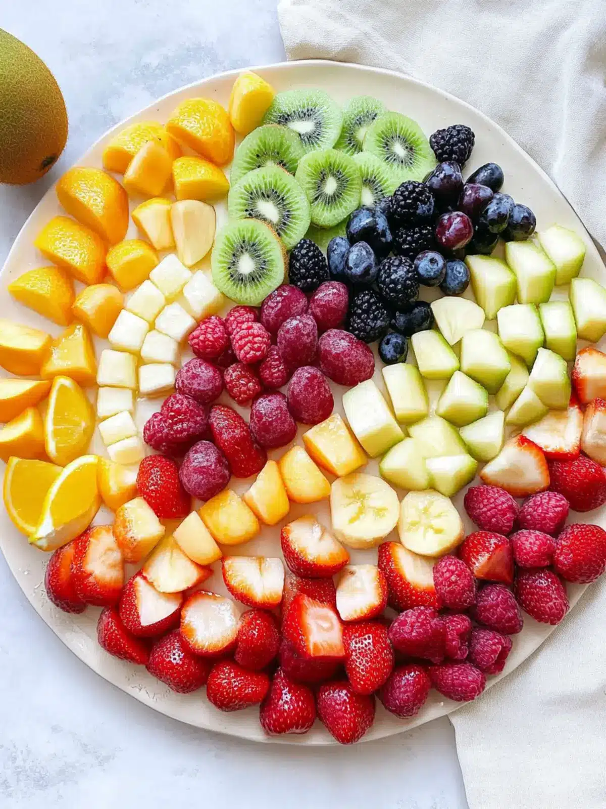 Vibrant Rainbow Fruit Platter: A Fun Healthy Treat! 5 Rainbow Fruit Platter