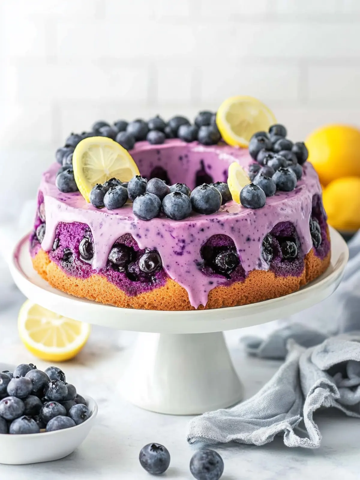 Delightful Vegan Blueberry Lemon Cake for Fresh Summer Bliss 3 Vegan Blueberry Lemon Cake