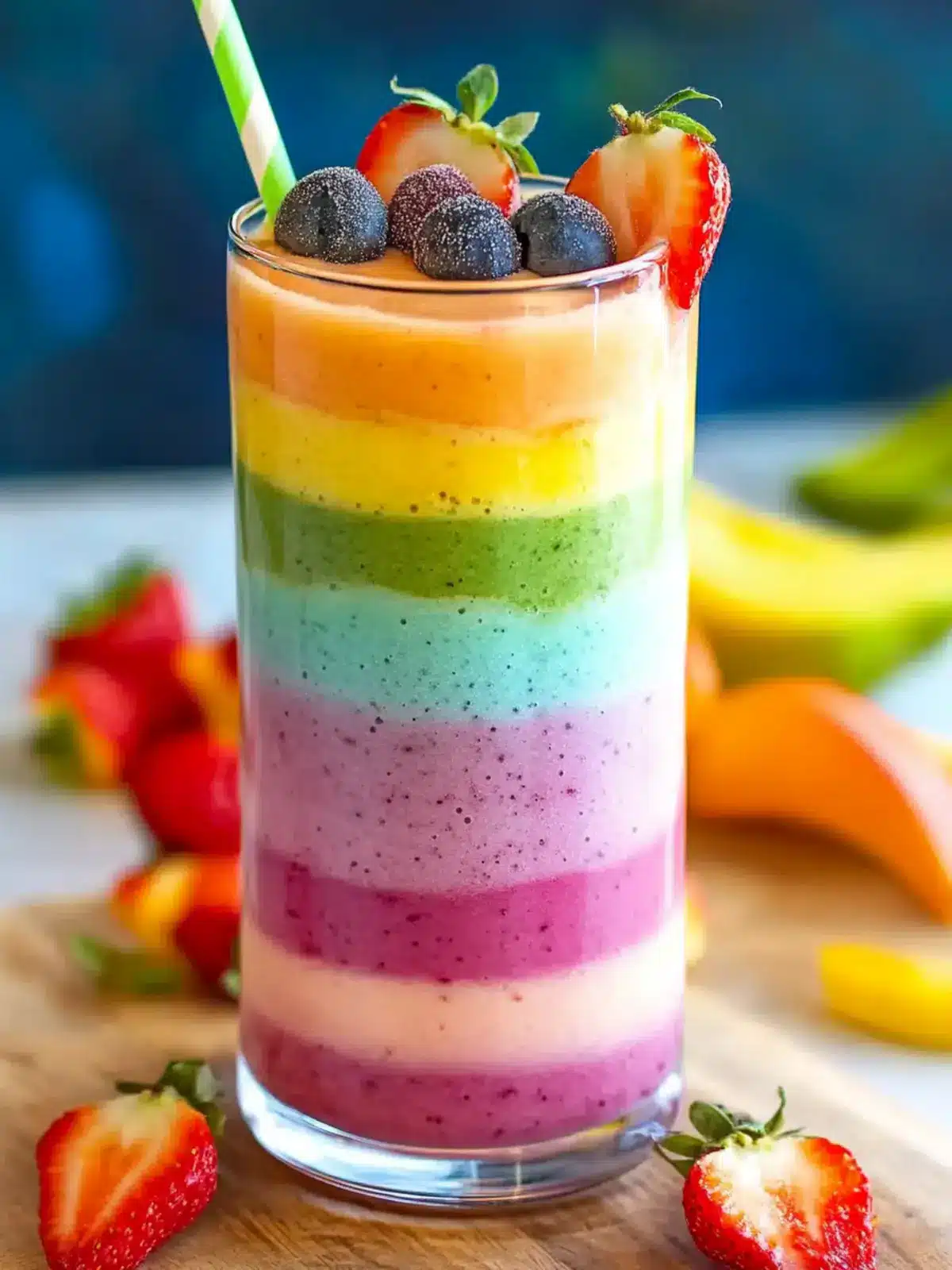 Pretty Rainbow Smoothie Recipe: A Colorful Breakfast Delight 5 Pretty Rainbow Smoothie Recipe