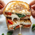 Loaded Caprese Grilled Cheese with Garlic Butter Bliss 7 Loaded Caprese Grilled Cheese