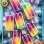 Vibrant Rainbow Popsicles: Refreshing Summer Delight at Home 5 Rainbow Popsicles