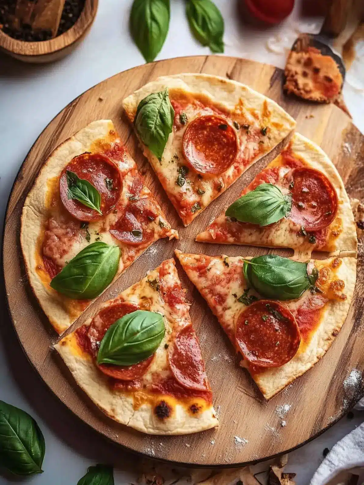 Tortilla Pizza Recipe: Quick Customizable Delights at Home 2 Tortilla Pizza Recipe