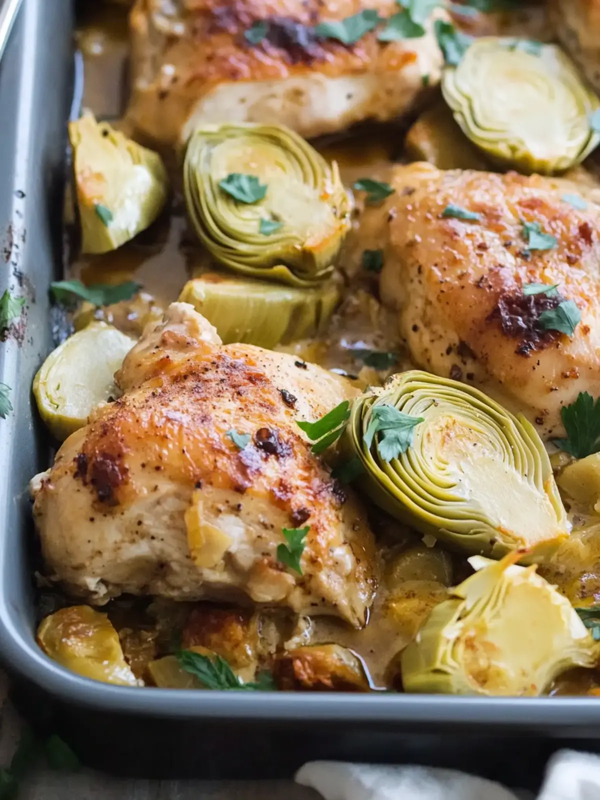 Baked Chicken with Artichokes: A Flavorful Twist on Comfort Food 4 Baked Chicken with Artichokes