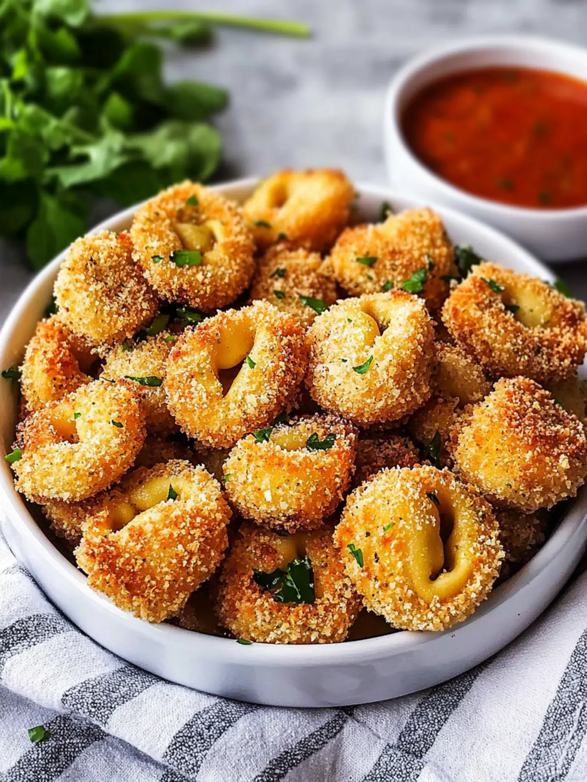 Crispy Baked Parmesan Breaded Tortellini Bites Everyone Loves 3 Crispy baked parmesan breaded tortellini bites