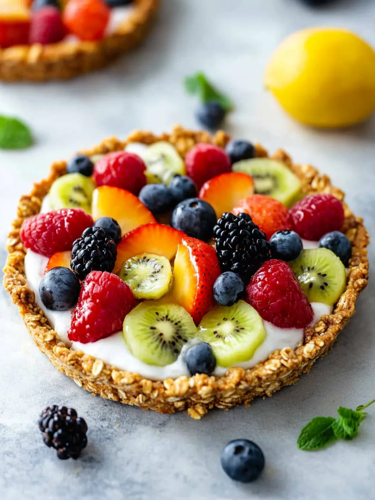 Delicious Breakfast Fruit Tart with Granola Crust You’ll Love 5 Breakfast Fruit Tart with Granola Crust