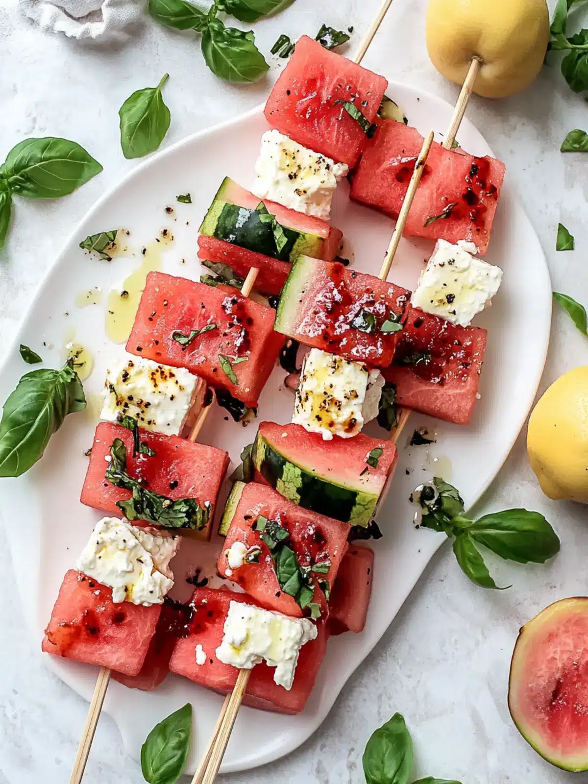 Sweet and Savory Watermelon Feta Skewers for Summer Fun 5 Watermelon Feta Skewers