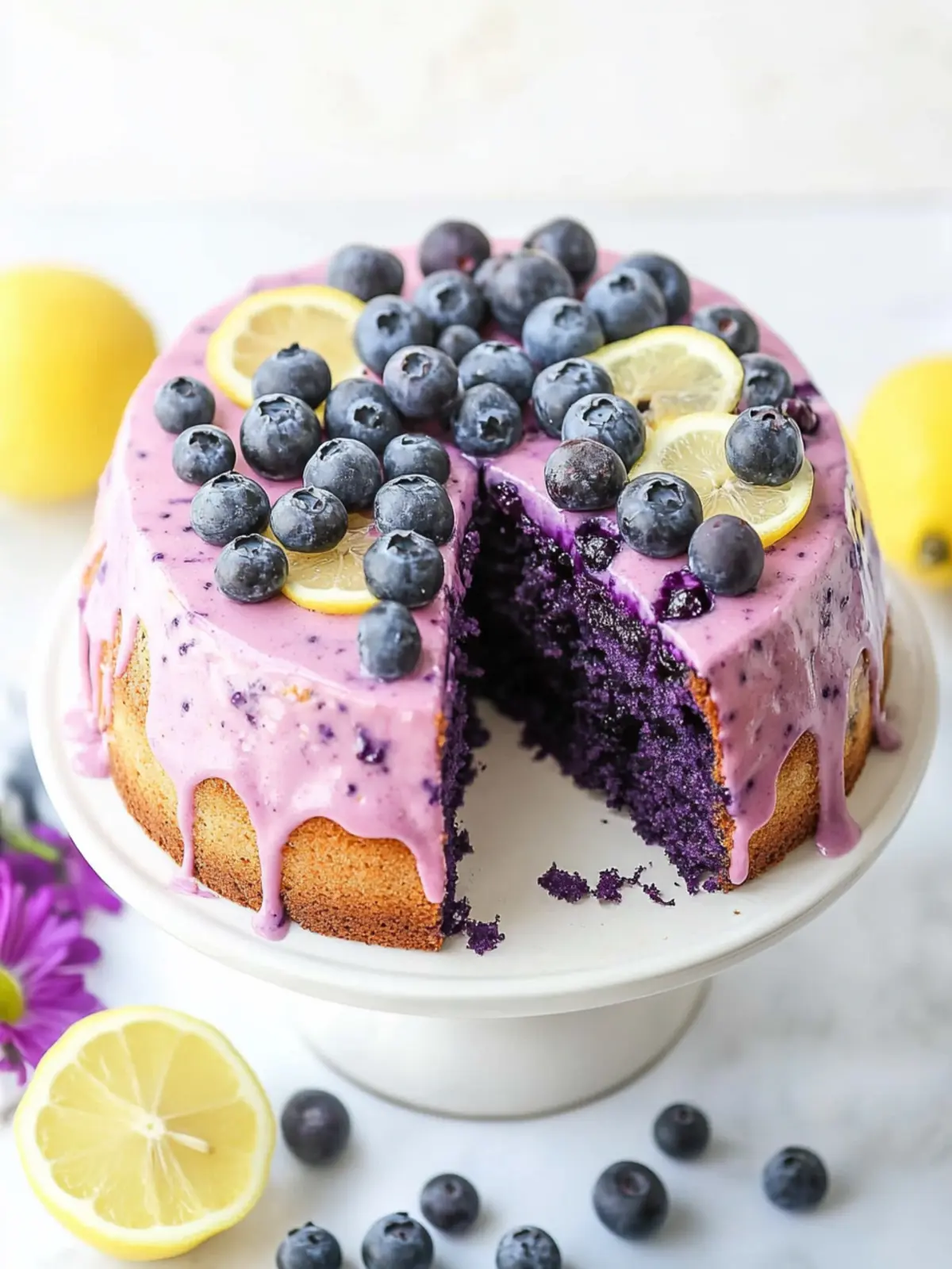 Delightful Vegan Blueberry Lemon Cake for Fresh Summer Bliss 5 Vegan Blueberry Lemon Cake