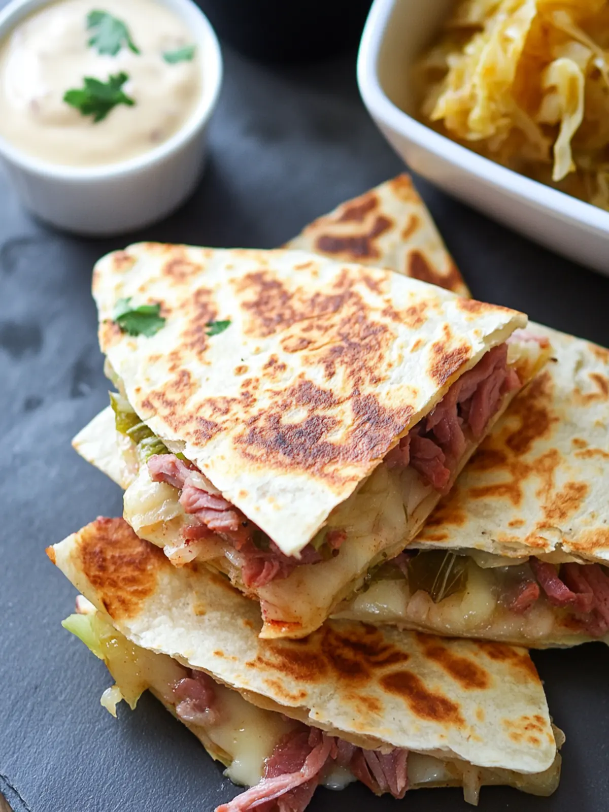 Corned Beef and Cabbage Quesadillas: A Fun Leftover Makeover 5 Corned Beef and Cabbage Quesadillas