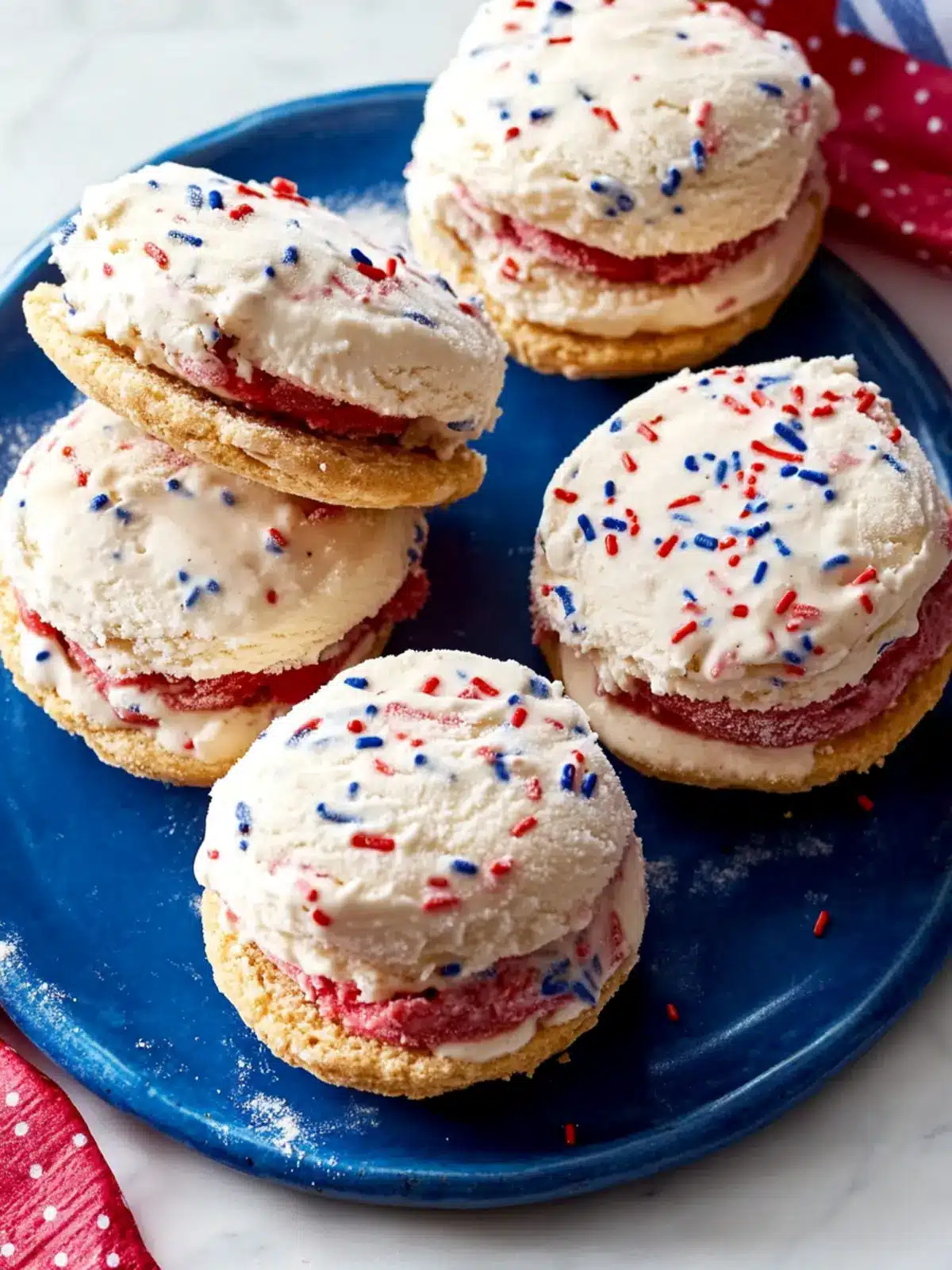 Festive July 4th Ice Cream Sandwiches to Celebrate Summer Bliss 2 July 4th Ice Cream Sandwiches