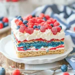 No-Bake Red, White and Blue Icebox Cake for Summer Bliss 7 No-Bake Red, White and Blue Icebox Cake