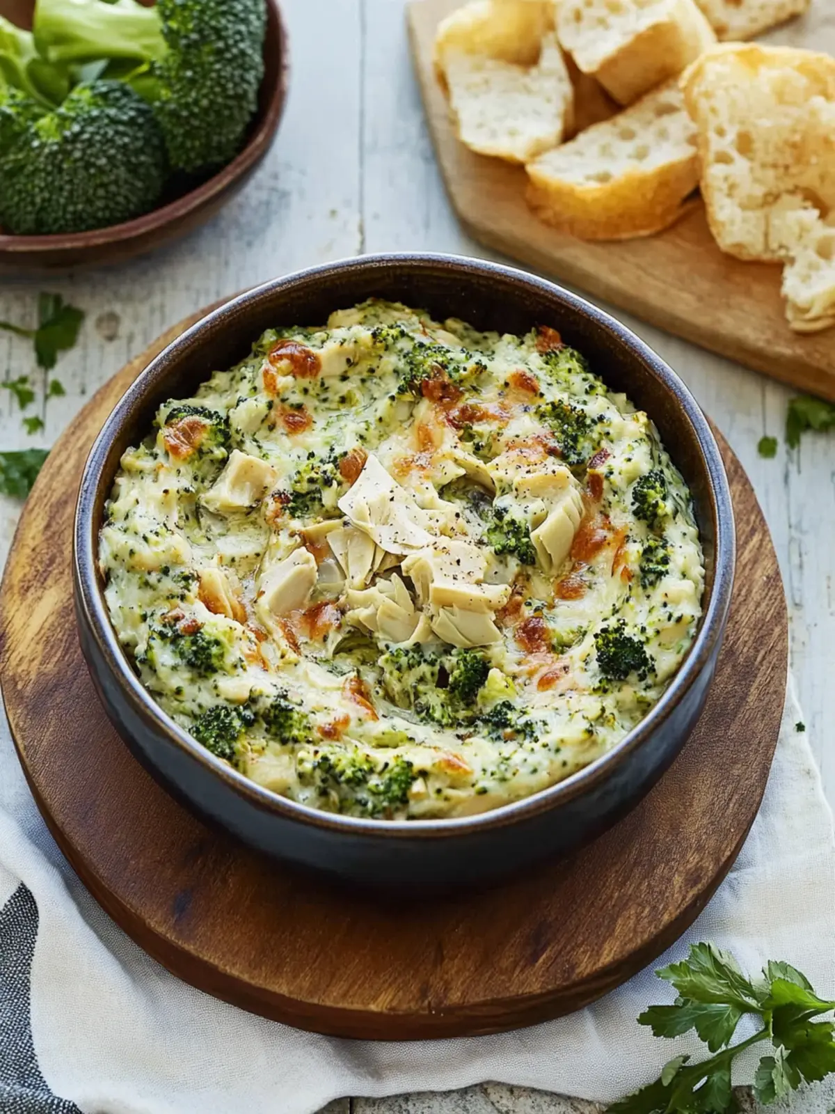 Creamy Roasted Broccoli–Artichoke Dip That's Guilt-Free Goodness 4 Roasted Broccoli–Artichoke Dip