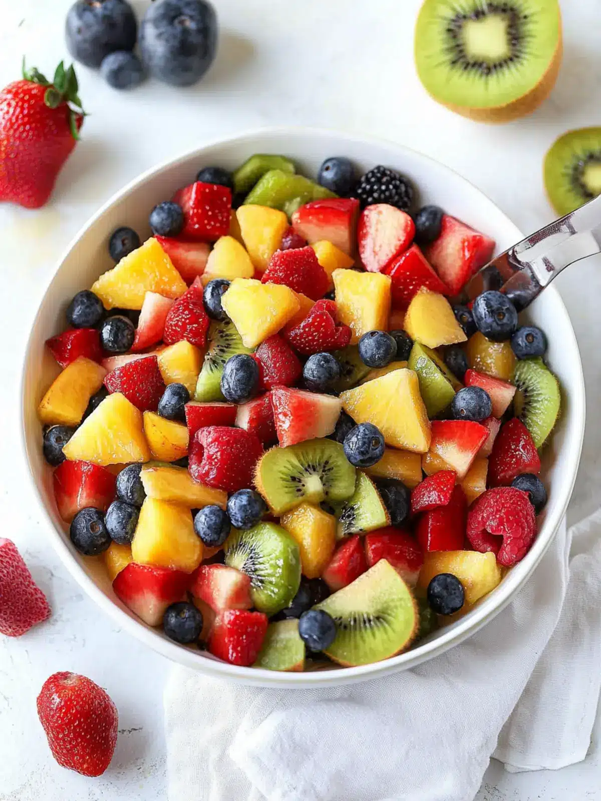Easy Fruit Salad with Honey Poppyseed Twist for Summer Bliss 2 Easy Fruit Salad