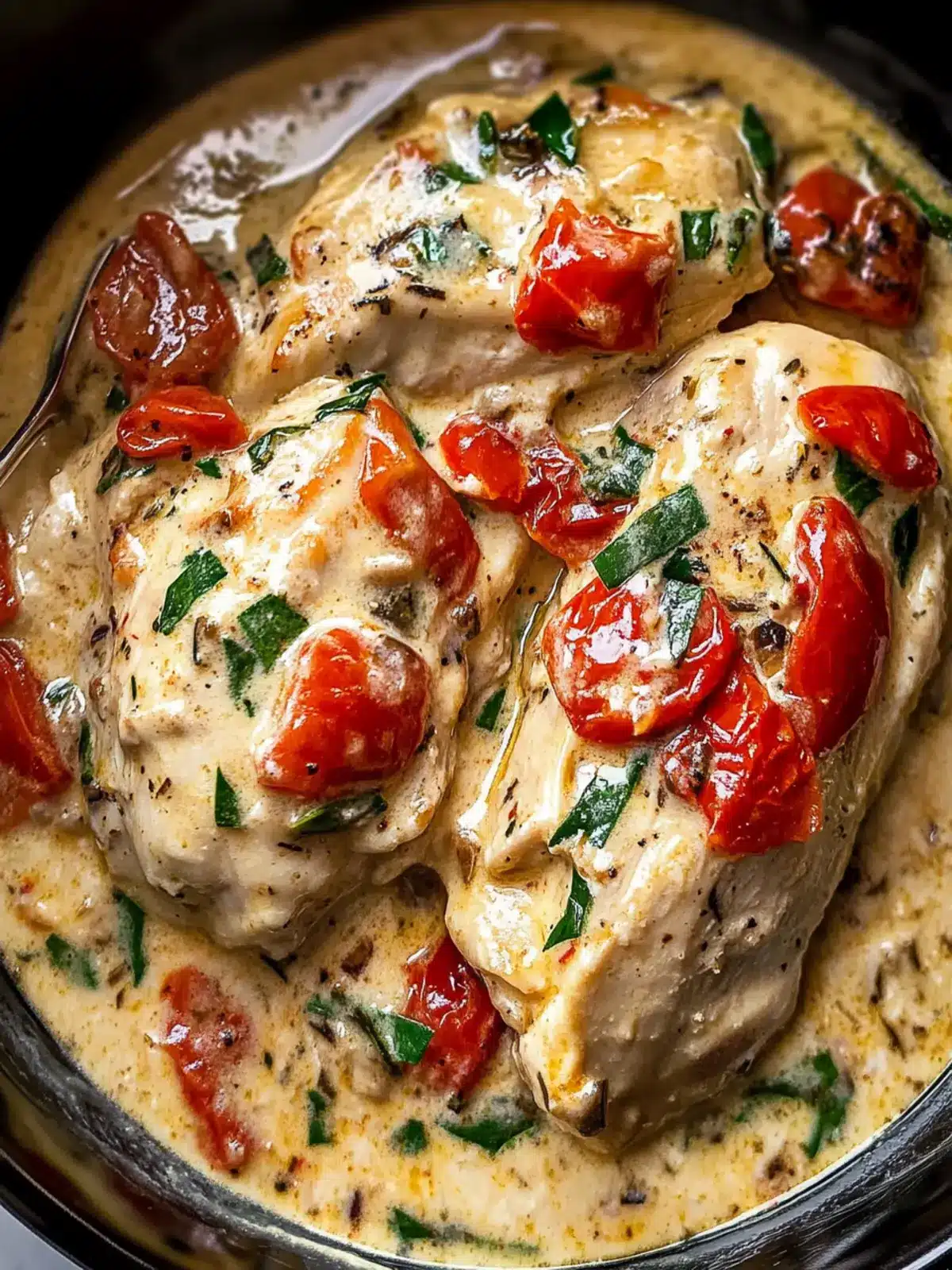 Creamy Crockpot Tuscan Chicken for Effortless Gourmet Nights 2 Crockpot Tuscan Chicken