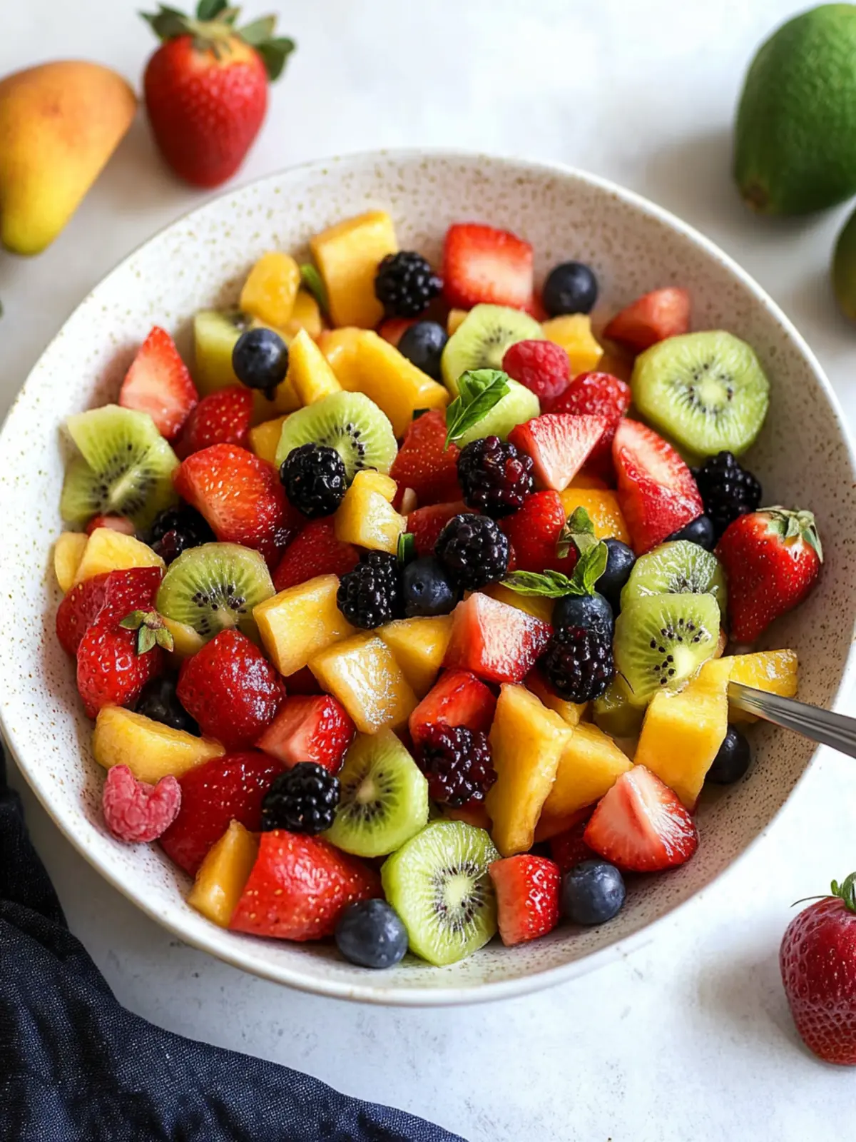 Easy Fruit Salad with Honey Poppyseed Twist for Summer Bliss 4 Easy Fruit Salad