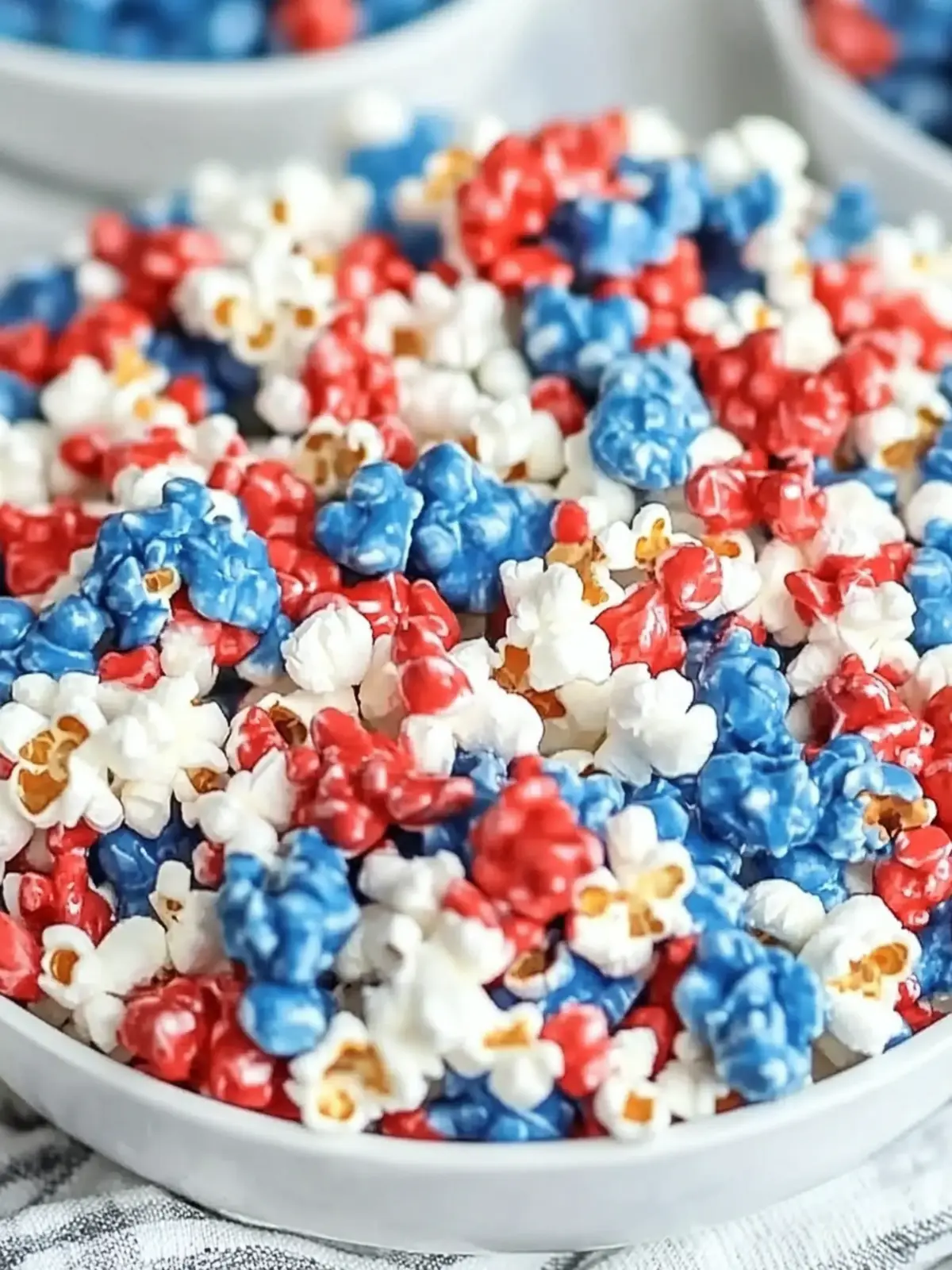 4th of July Popcorn: Sweet & Spicy Red White & Blue Delight 2 4th of July Popcorn: Red White & Blue Chocolate Firecracker Popcorn