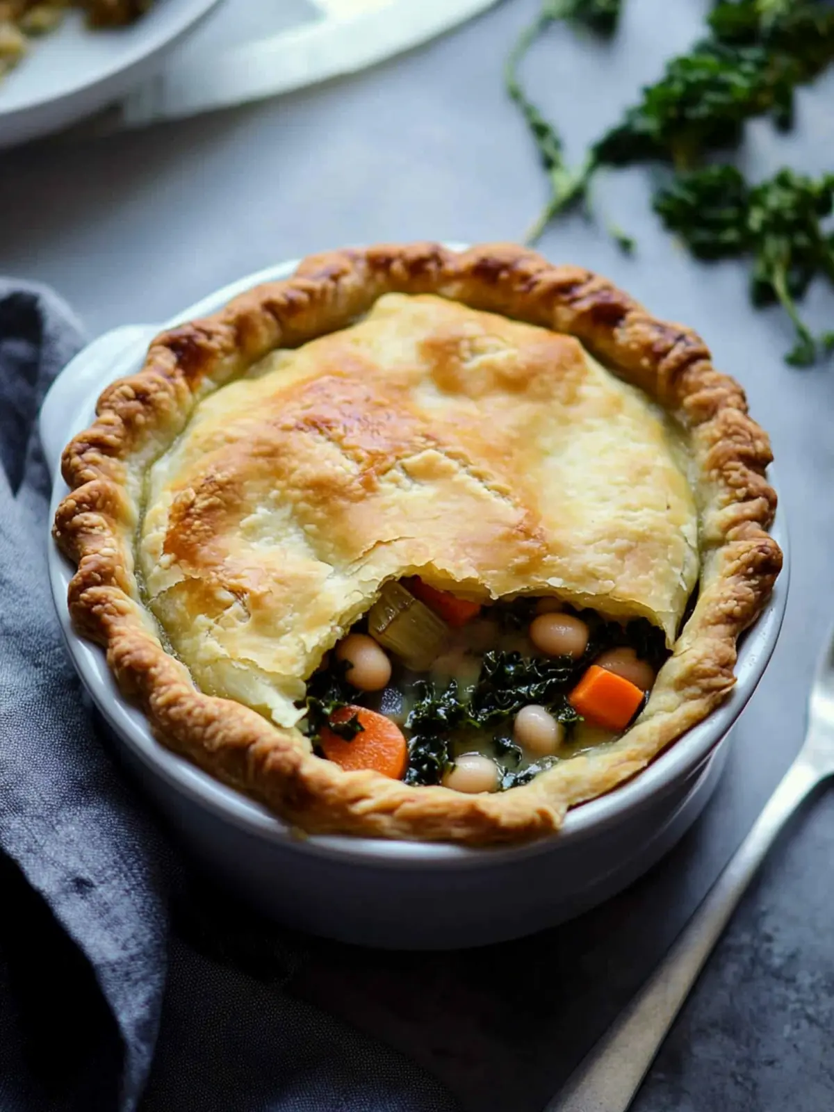 Hearty White Bean and Kale Vegan Pot Pie for Cozy Nights 5 White Bean and Kale Vegan Pot Pie