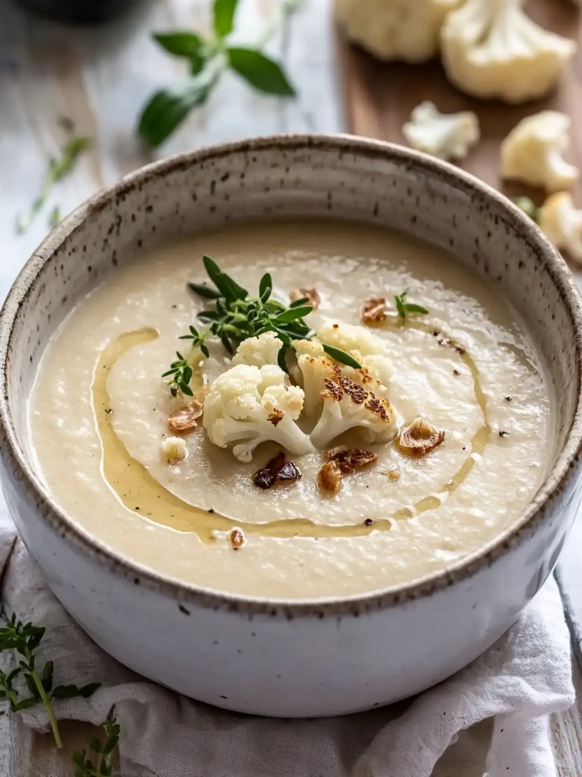 Heavenly Roasted Cauliflower Soup: Healthy Comfort in a Bowl 4 Roasted Cauliflower Soup
