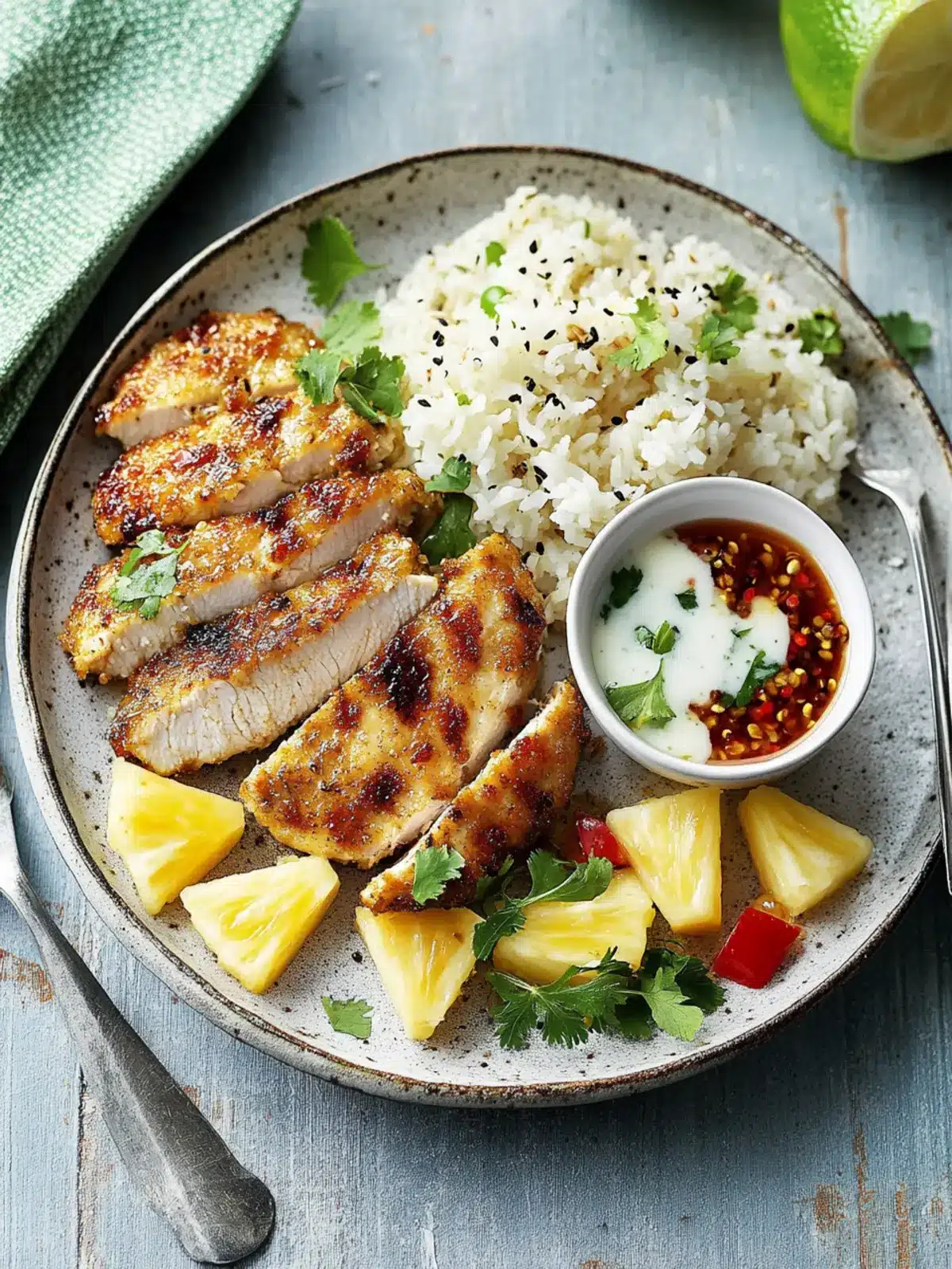 Baked Chicken Cutlets with Pineapple Rice for a Flavorful Feast 2 Baked Chicken Cutlets with Pineapple Rice