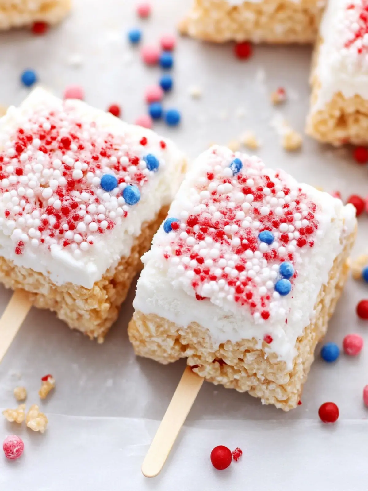 Red, White & Cool: No-Bake Rice Krispies Ice Cream Sandwiches 5 Red, White & Cool: Rice Krispies Ice Cream Sandwiches
