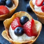 Delicious Red White & Blue Tortilla Cups for Festive Fun 4 Red White & Blue Tortilla Cups