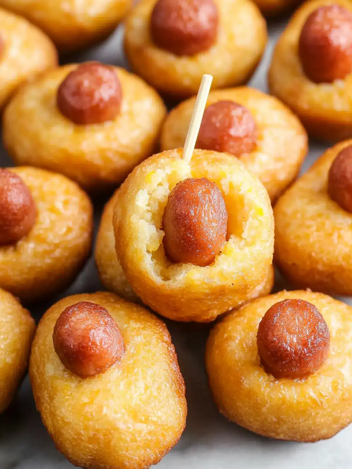 Savory Mini Corn Dog Bites for Easy Family Fun 4 Mini Corn Dog Bites