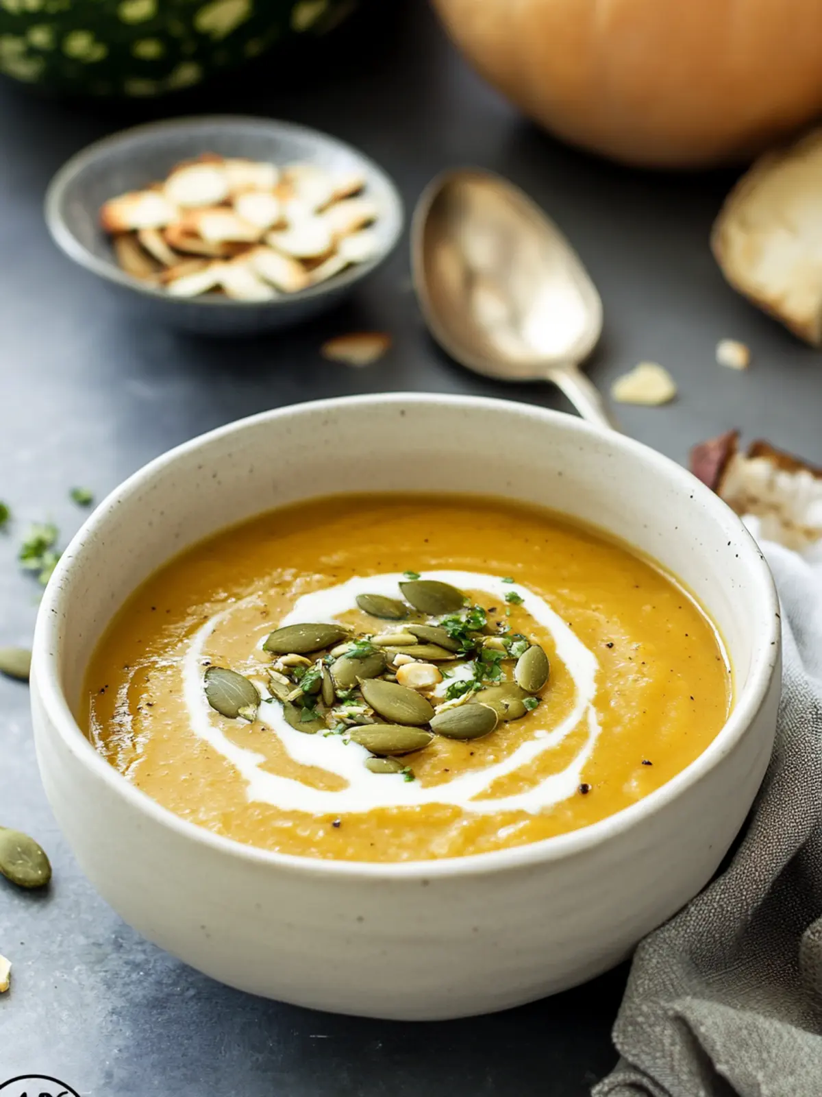 Creamy Roasted Acorn Squash Soup with a Twist of Apple 5 Roasted Acorn Squash Soup