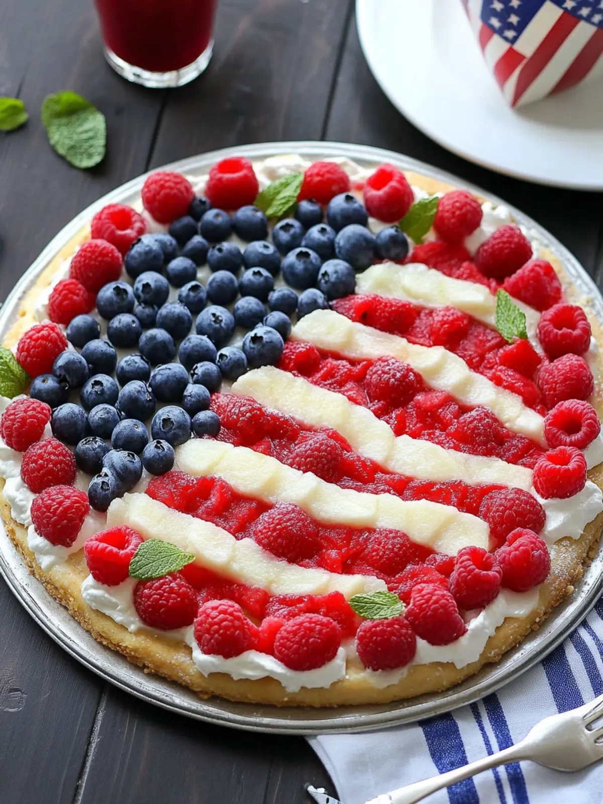 Easy American Flag Fruit Pizza to Wow Your Fourth of July! 2 Easy American Flag Fruit Pizza