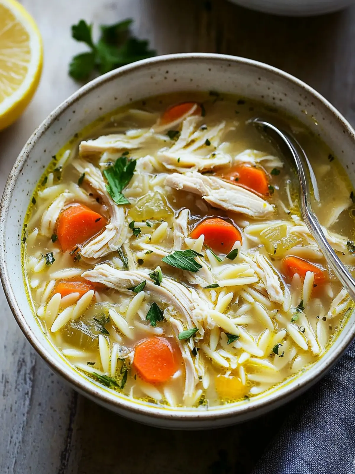 Cozy Crockpot Lemon Chicken Orzo Soup for Busy Nights 4 Crockpot Lemon Chicken Orzo Soup
