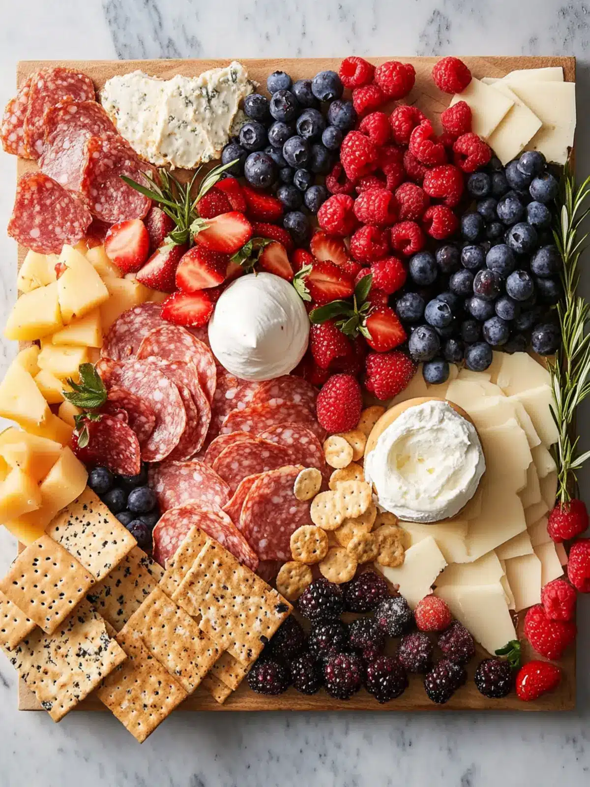 Delicious Berries & Cream Charcuterie Board for Summer Fun 4 Berries & Cream Charcuterie Board