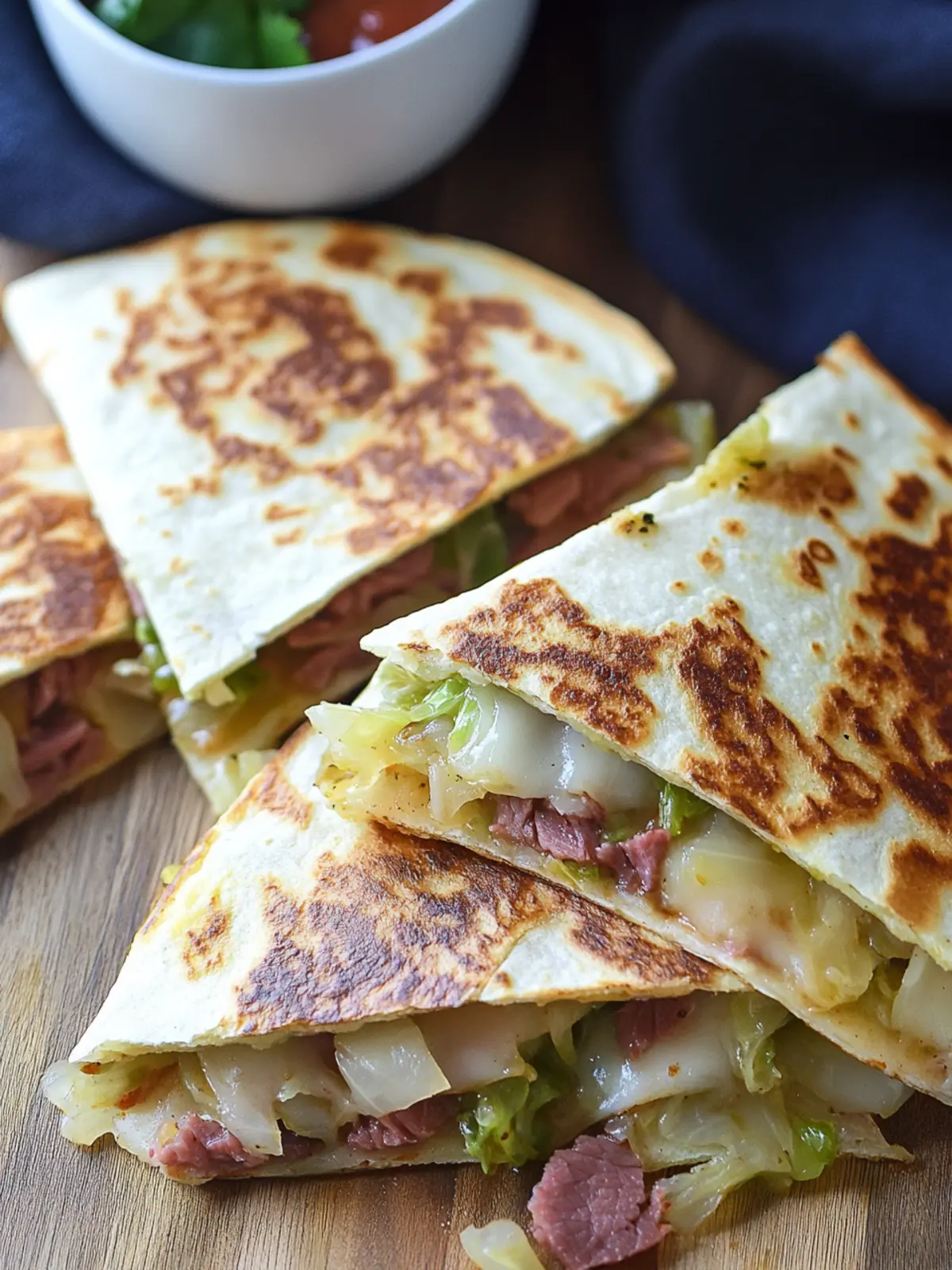 Corned Beef and Cabbage Quesadillas: A Fun Leftover Makeover 4 Corned Beef and Cabbage Quesadillas