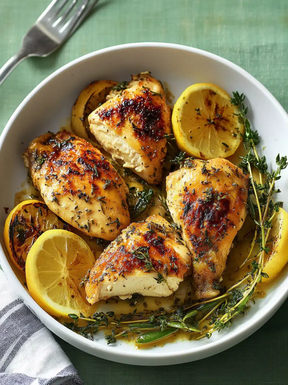 Lemon-Thyme Chicken: A Fresh Twist on Weeknight Dinners 4 Lemon-Thyme Chicken