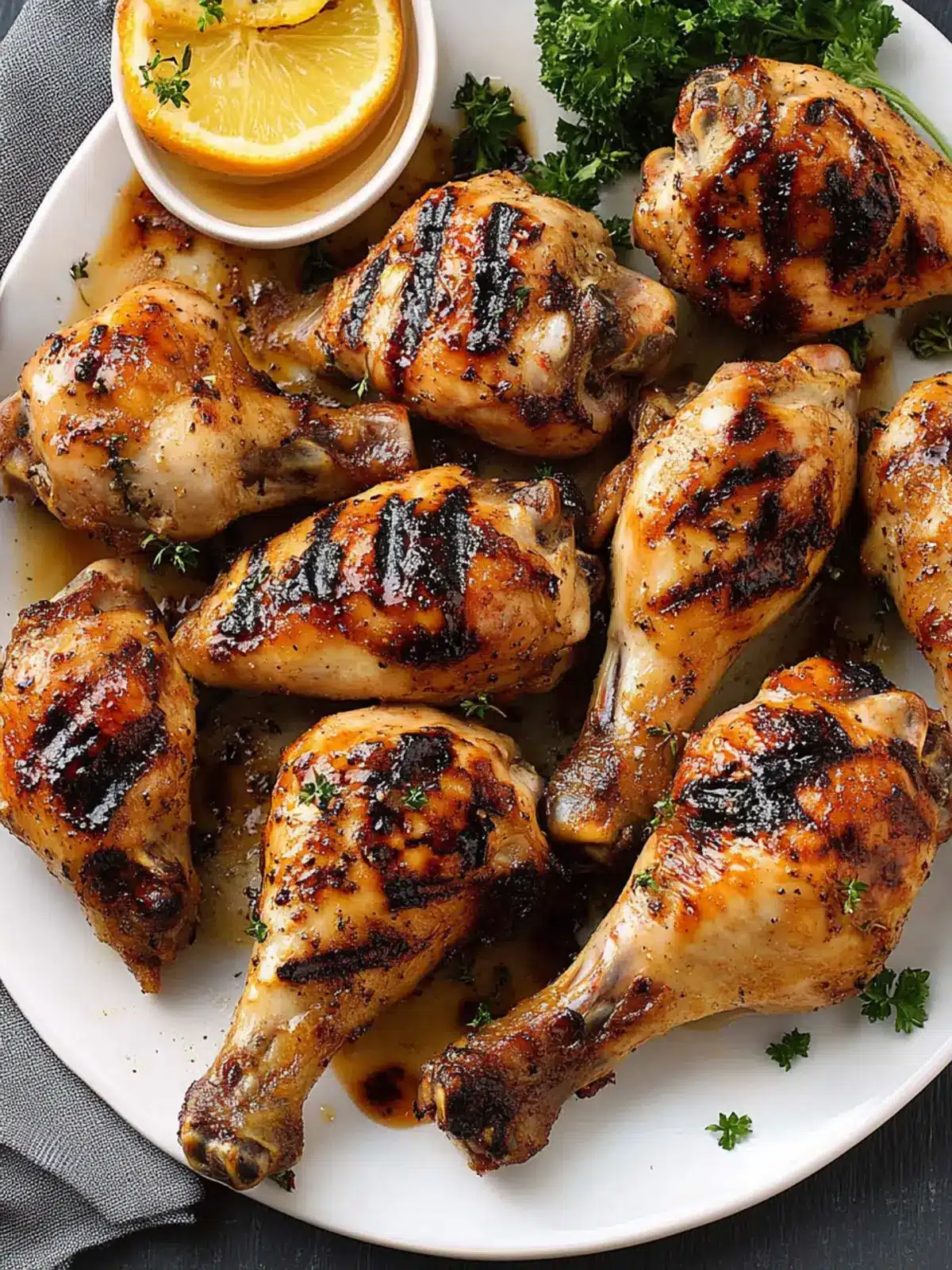 Savory Grilled Chicken Legs: Smoky Flavor for BBQ Bliss 4 Grilled Chicken Legs