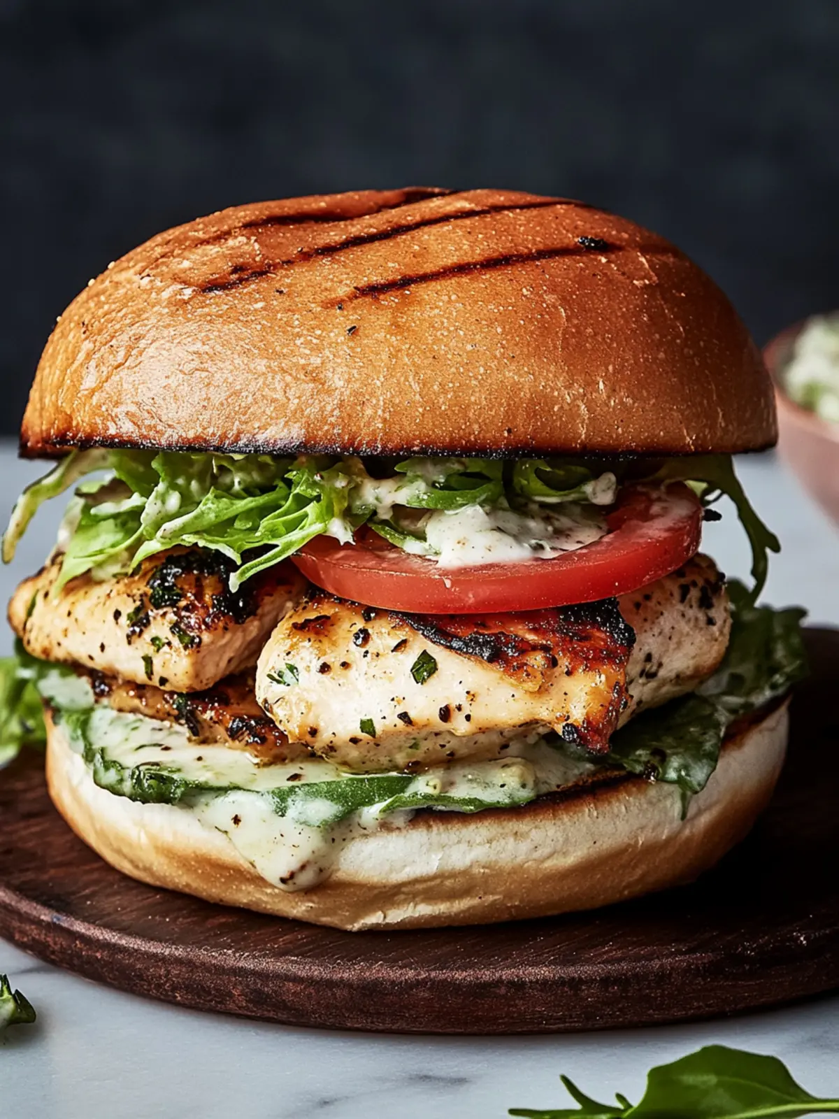 Ultimate Grilled Chicken Sandwich With Caesar-ish Dressing Delight 3 Grilled Chicken Sandwich With Caesar-ish Dressing