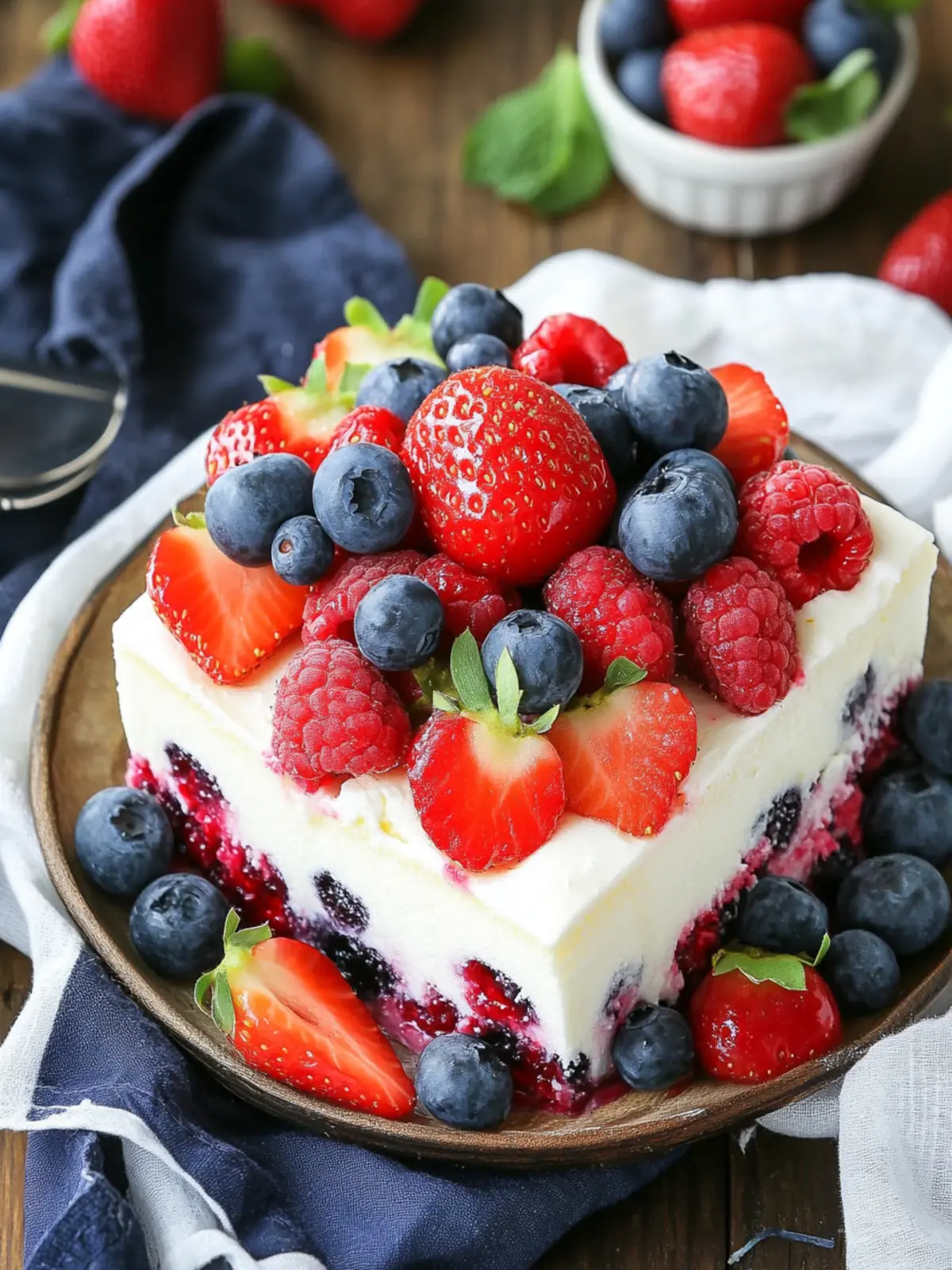 Delicious Berry Poke Cake That’s Perfect for Summer Fun 3 Berry Poke Cake