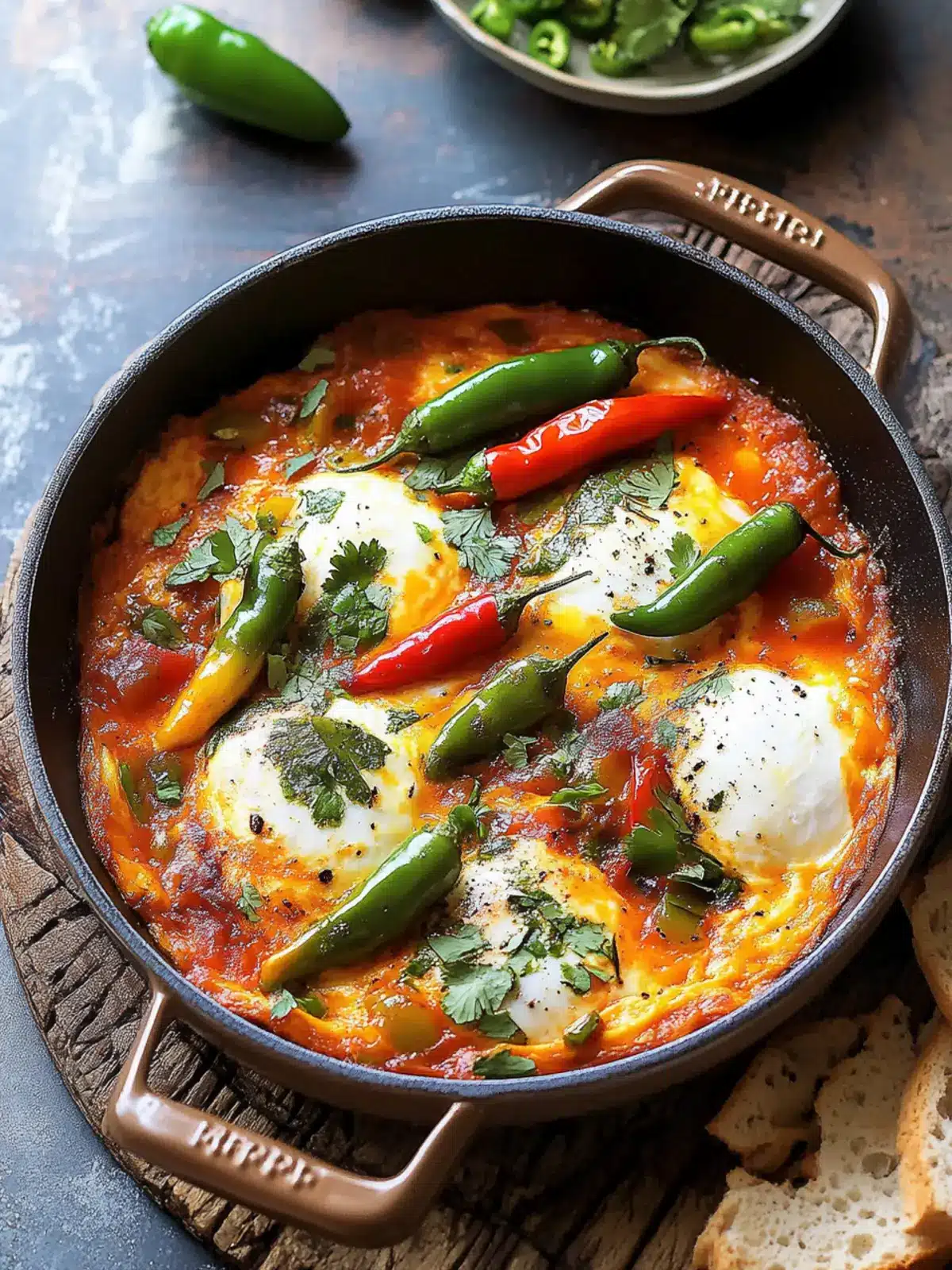 Shakshuka with Blistered Shishito Peppers: A Bold Twist 2 Shakshuka with Blistered Shishito Peppers