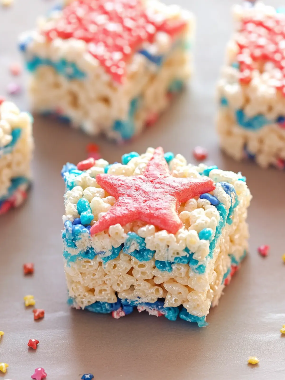Delicious 4th of July Rice Krispie Treats for Celebrations 2 4th of July Rice Krispie Treats