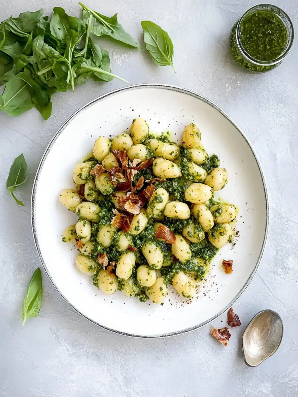 Eggless Gnocchi with Arugula Pesto for Quick Vegan Meals 4 Eggless Gnocchi with Arugula Pesto