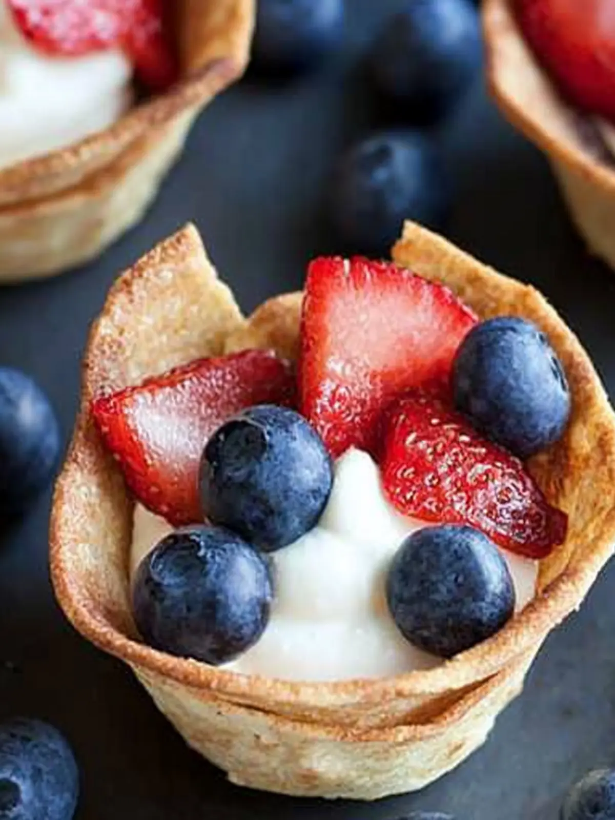 Delicious Red White & Blue Tortilla Cups for Festive Fun 3 Red White & Blue Tortilla Cups