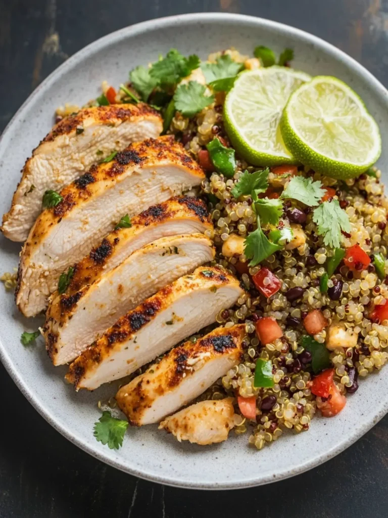 Cilantro Lime Chicken with Mexican Quinoa