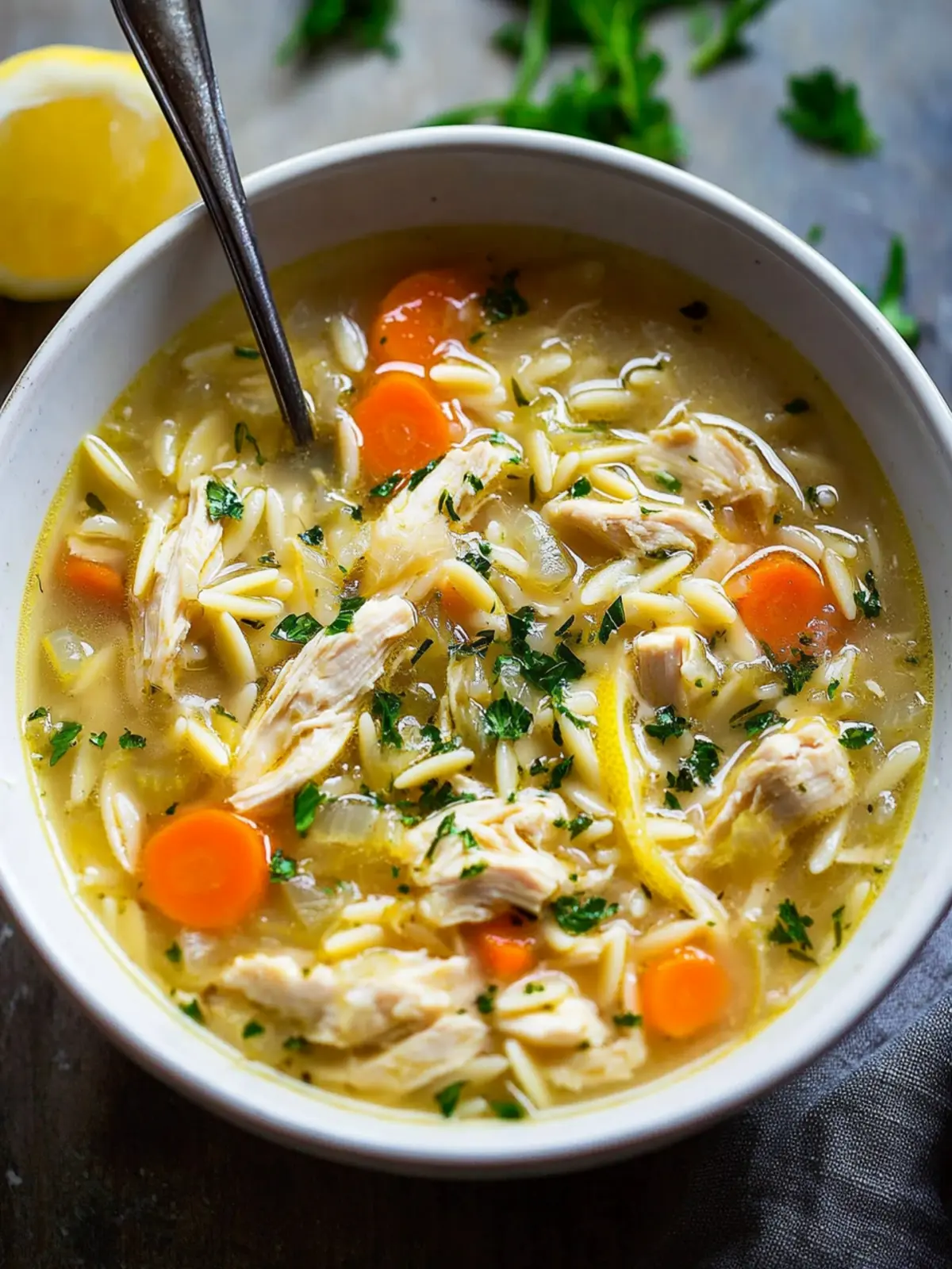 Cozy Crockpot Lemon Chicken Orzo Soup for Ultimate Comfort 4 Crockpot Lemon Chicken Orzo Soup