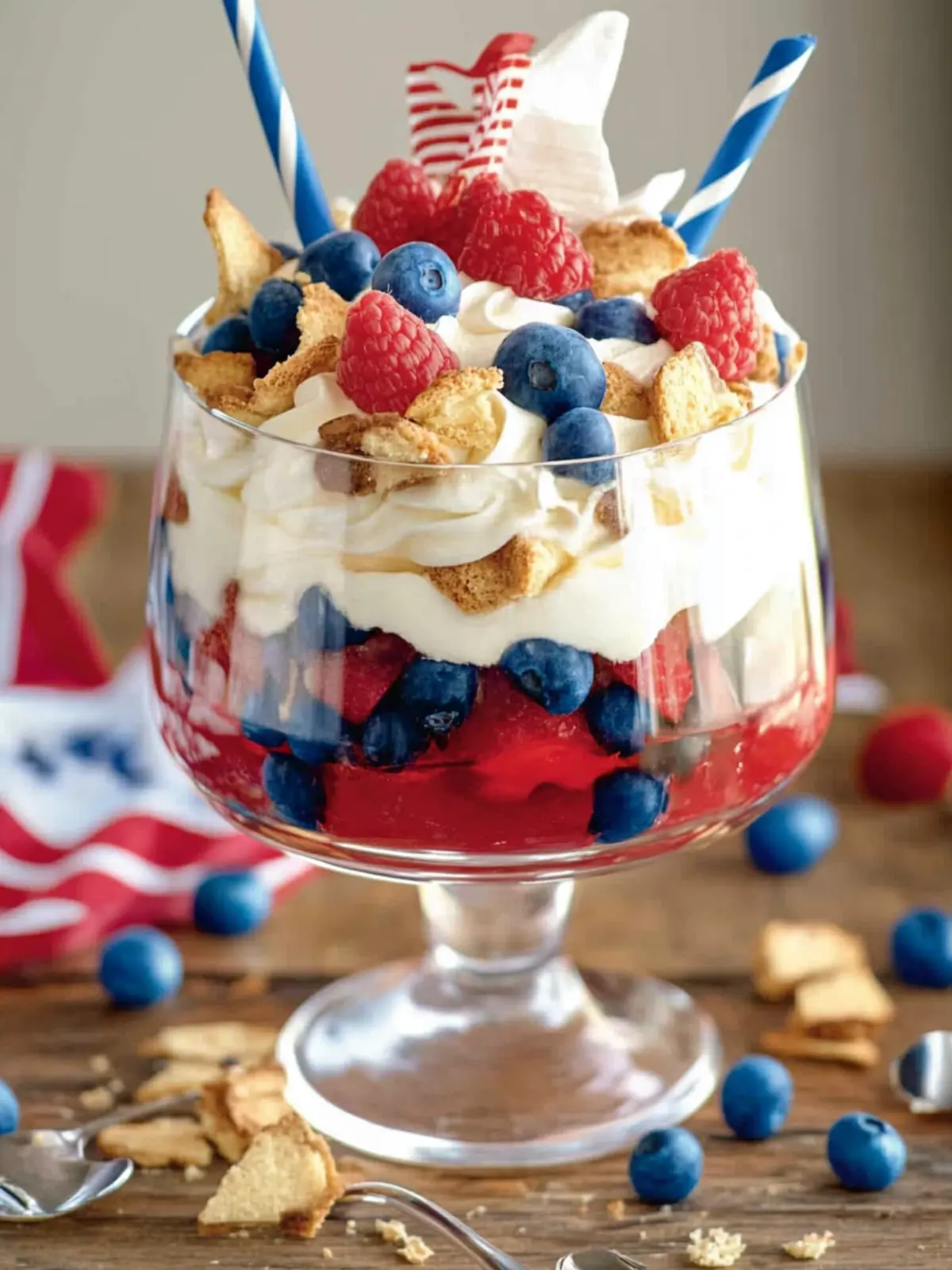 Celebrate with Easy Red White And Blue Trifle Delight 4 Easy Red White And Blue Trifle