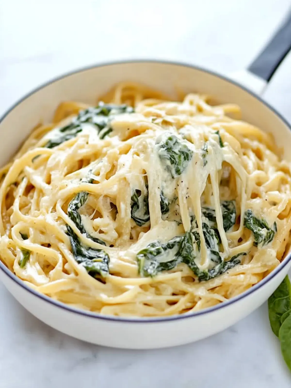5-Ingredient Spinach & Pasta Alfredo: Easy Comfort in 25 Minutes 4 5-Ingredient Spinach & Pasta Alfredo