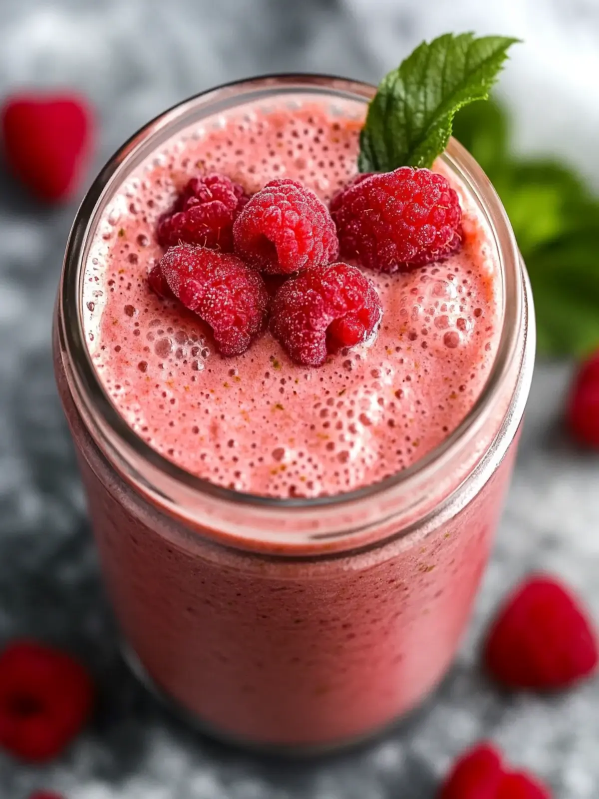 Energizing Raspberry Smoothie with Ginger for a Zingy Boost 2 Raspberry Smoothie with Ginger
