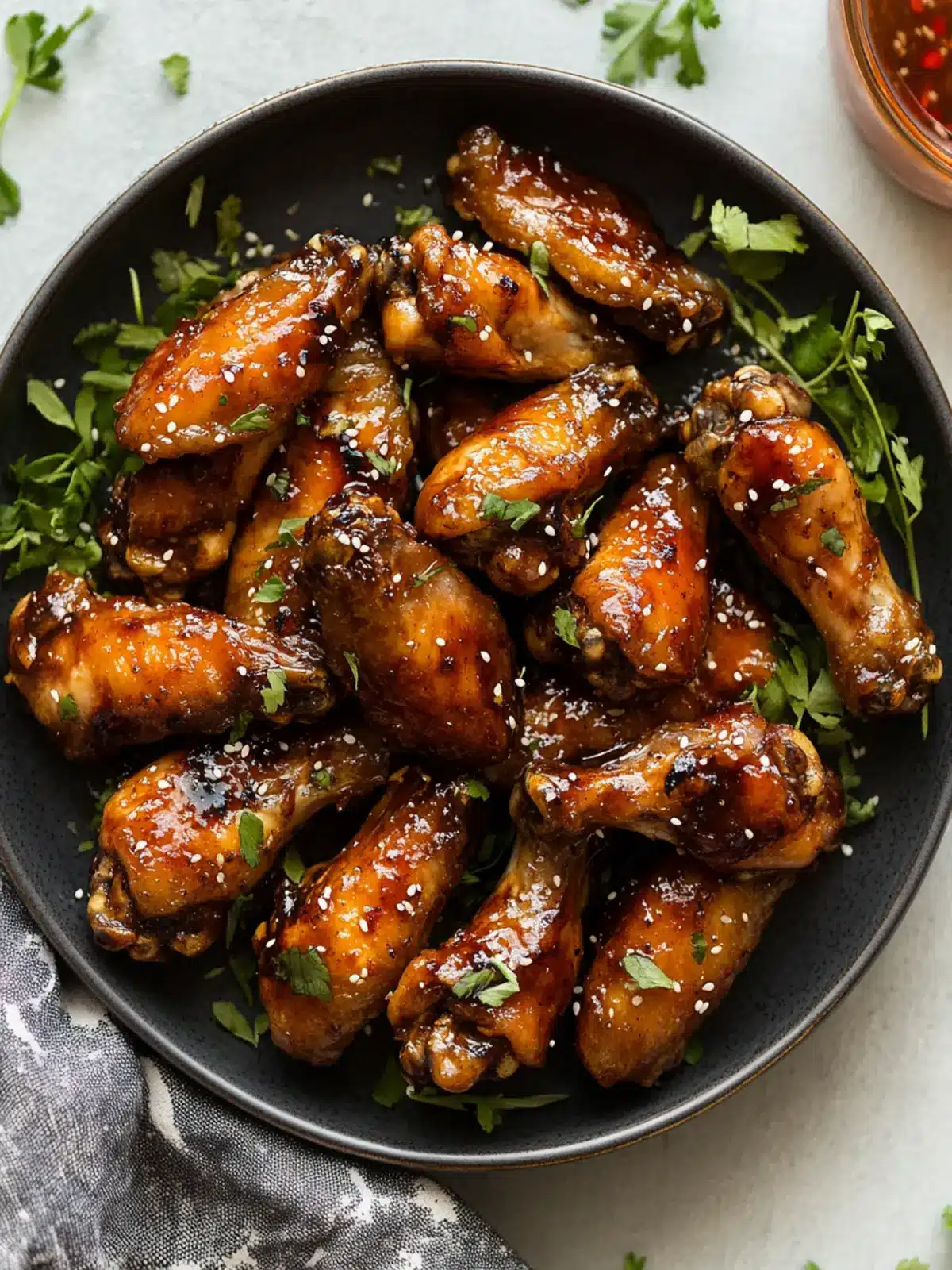 Sticky Peach Chicken Wings: Sweet, Crispy, and Irresistible 4 Sticky Peach Chicken Wings
