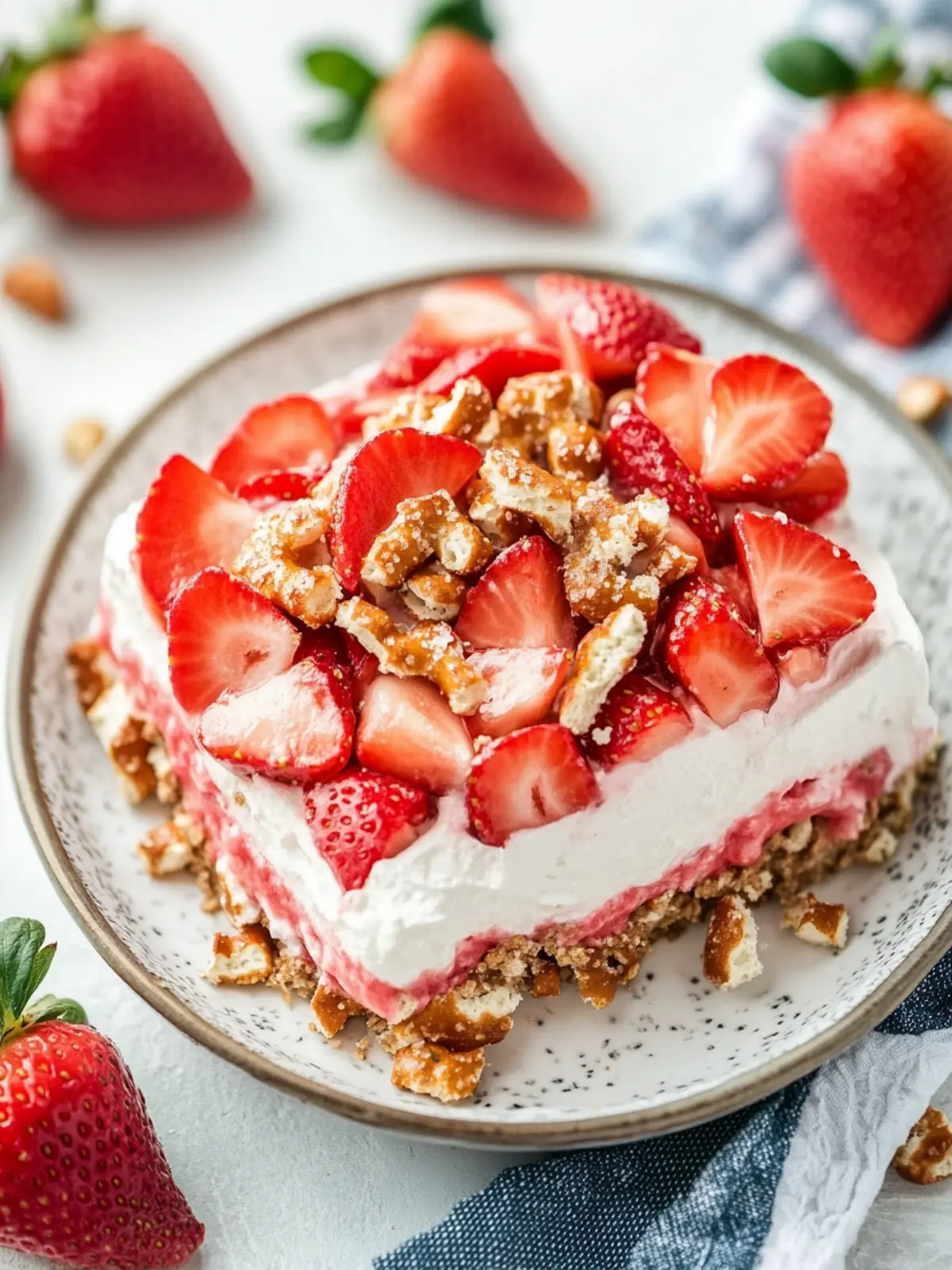 Irresistible Strawberry Pretzel Salad for Easy Summer Fun 3 Strawberry Pretzel Salad