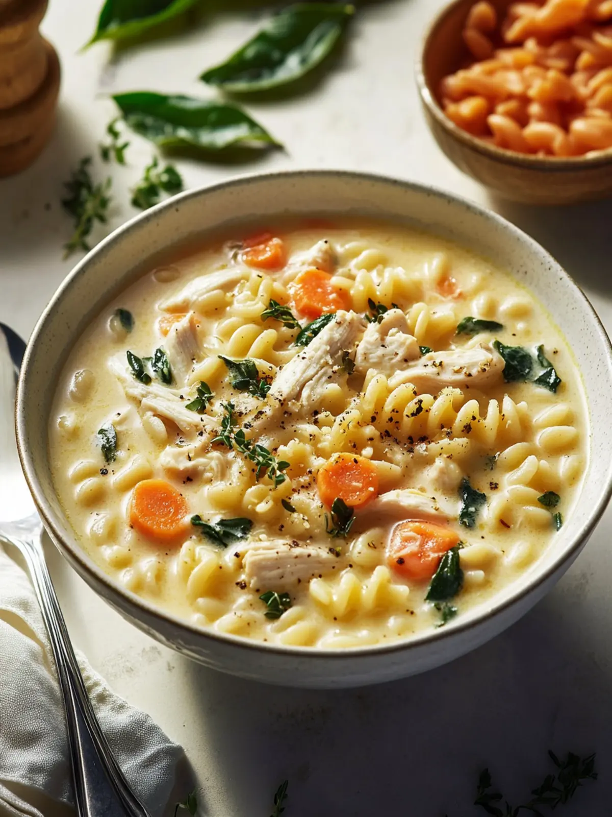 Creamy Chicken Pasta Soup: A Cozy One-Pot Wonder 3 Creamy Chicken Pasta Soup