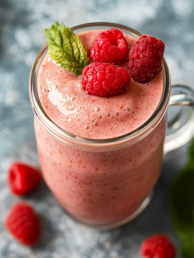 Raspberry Smoothie with Ginger