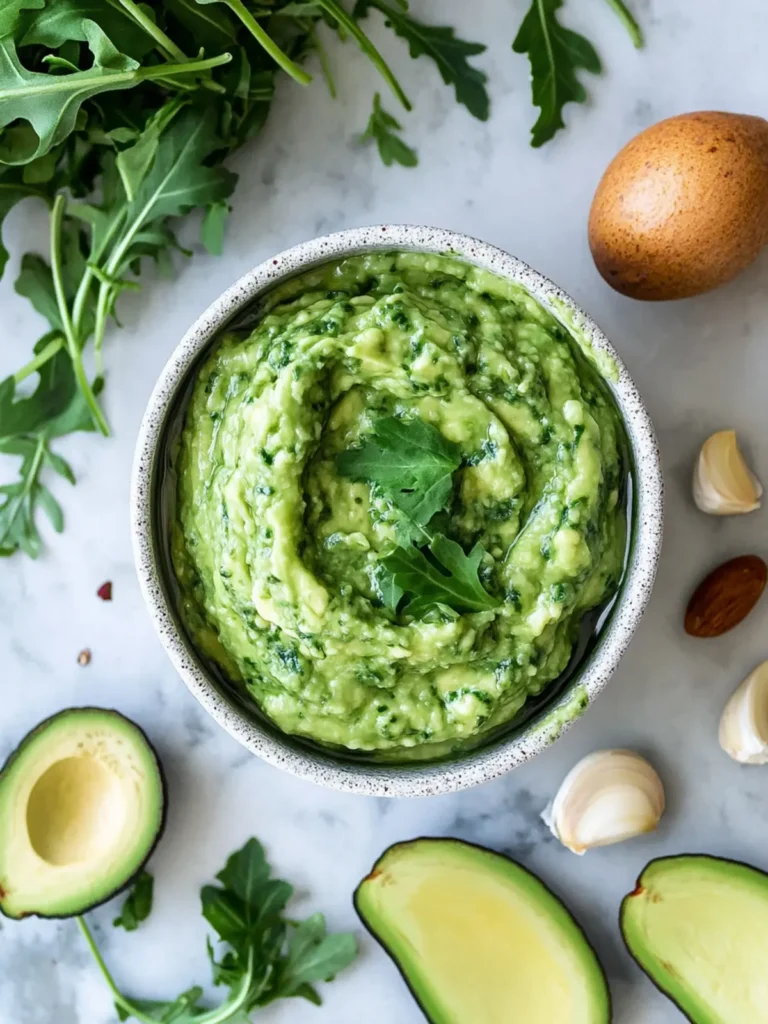 Vegan Avocado Arugula Pesto