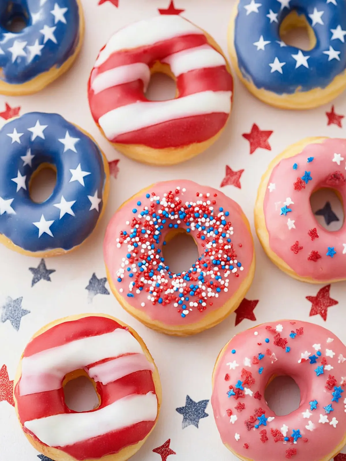 Fun American Flag Donuts That Will Wow Your 4th of July Guests 2 American Flag Donuts